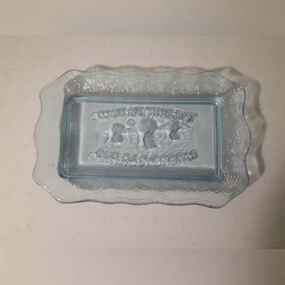 Blue Glass decorative serving plate - Picture 1 of 4